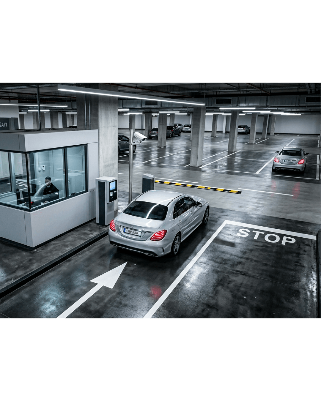 Parking entry with KipleCity LPR access