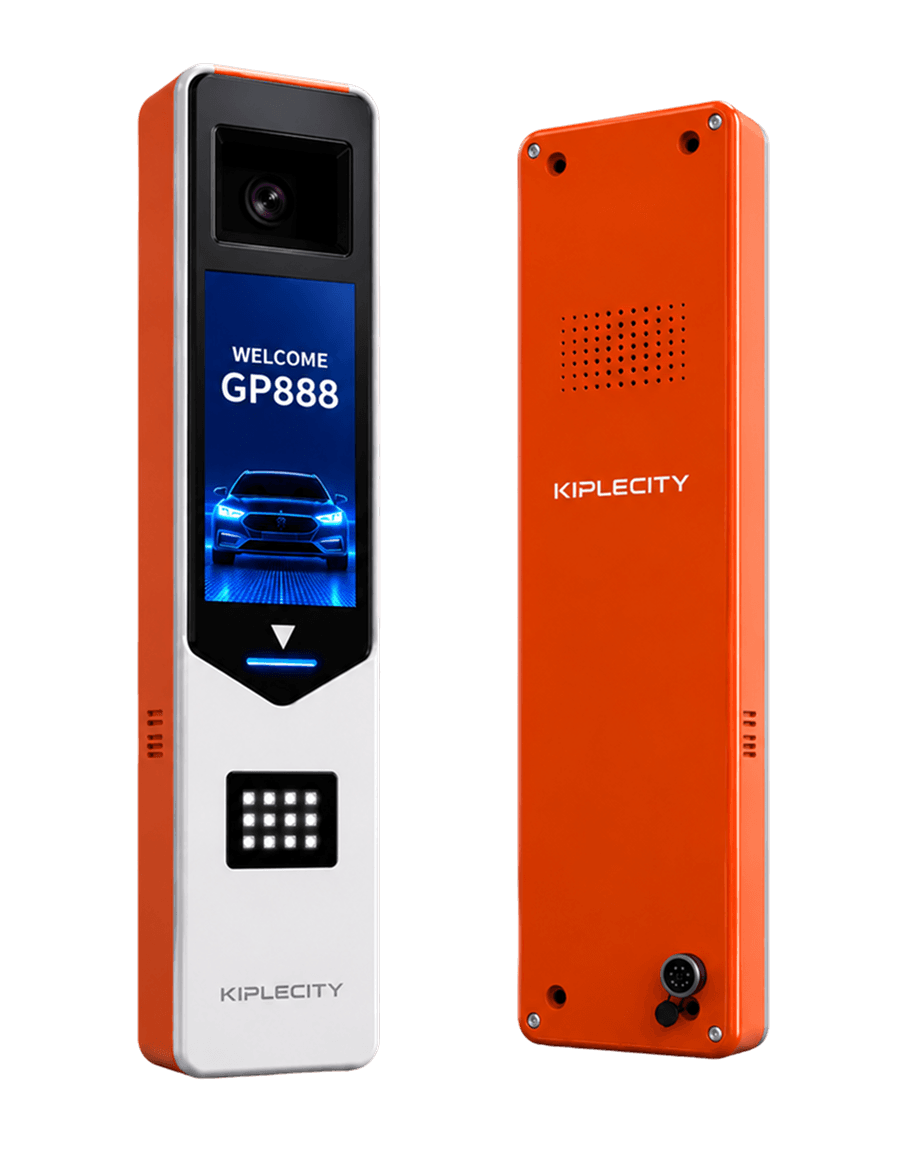 KipleCity LPR access camera, front and rear